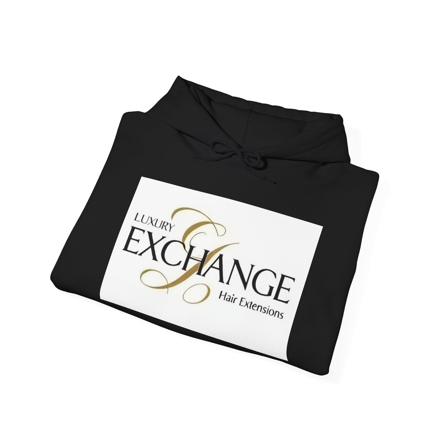 Exchange Hair Extensions Hoodie — Luxury Salon Logo Sweatshirt