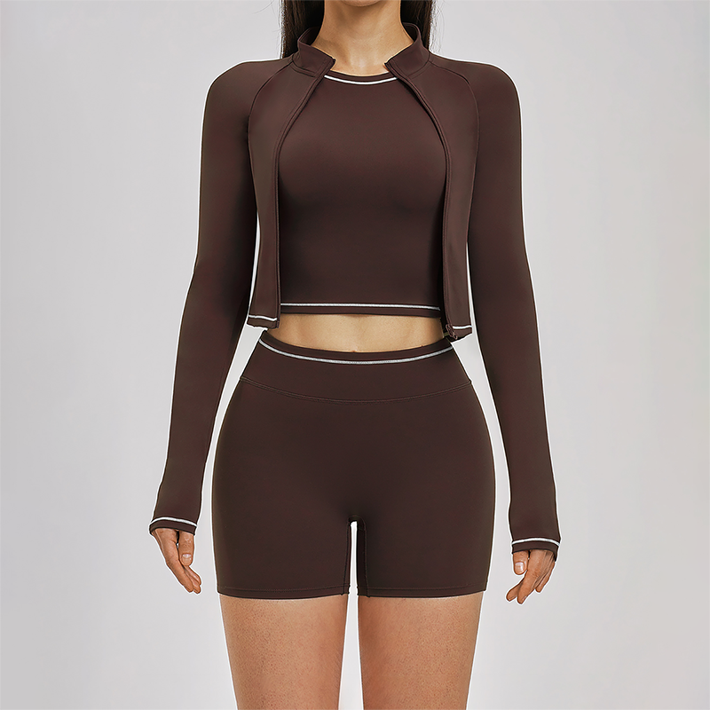 Color Blocked 3-Piece Running Fitness Set